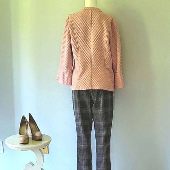 Isaac Mizrahi Women's Live Pink Quilted Jacket Size M - Picture 6 of 16